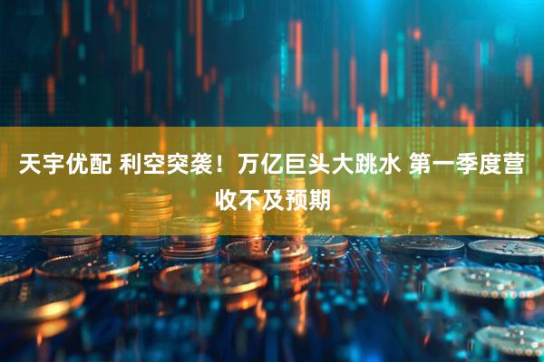 天宇优配 利空突袭！万亿巨头大跳水 第一季度营收不及预期